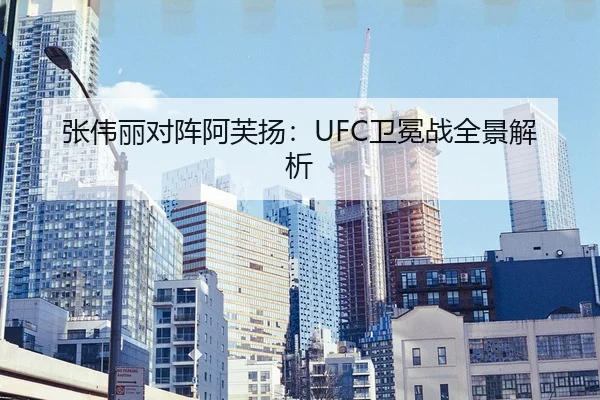 张伟丽对阵阿芙扬：UFC卫冕战全景解析